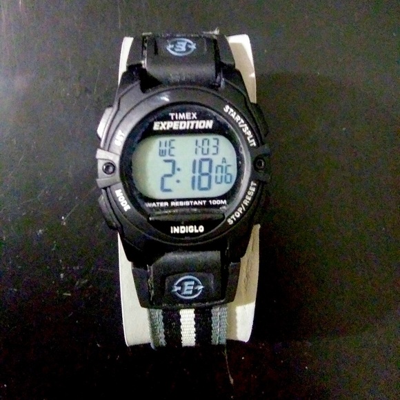 Timex Expedition WR100 T49961 NEW Battery Unisex Swimmers Digital Watch 18 M Lug - Picture 1 of 11
